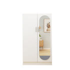 Fancy classic portable style  laminated particle board cabinets wooden wardrobe