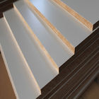 Dekorasi Interior Papan MDF Laminasi Gloss Tinggi Putih / Putih Hangat / Titanium Putih